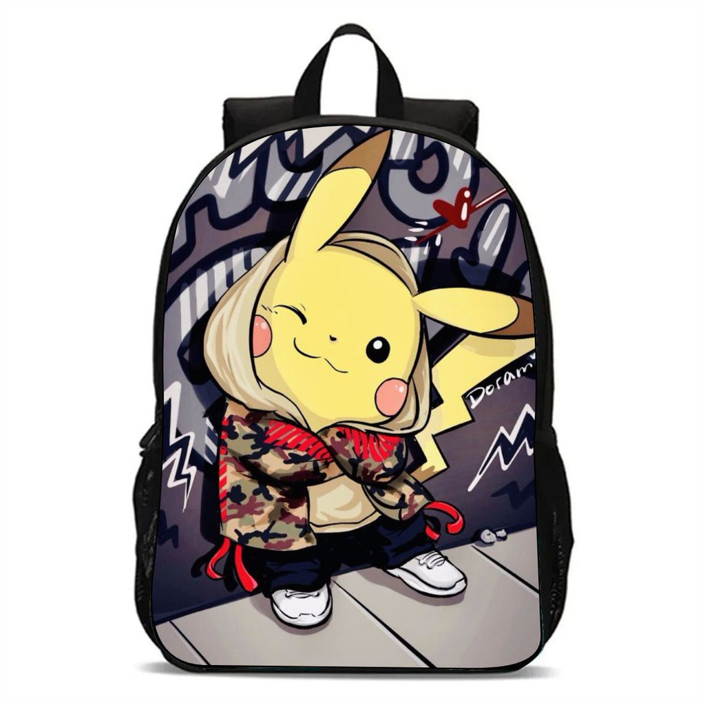 Mochila Infantil Escolar Desenho Animado Pikachu Meninos Meninas em Oferta na Shopee