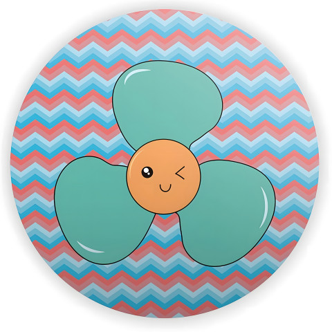 NOVO Painel Festa Infantil Redondo Ventilador, fundo geométrico azul e rosa  + Arco, Suporte incluso. Fazemos personalizado com qualquer tema. Confeccionado em Lona fosca, impressão de alta resolução. cenário , p/ Decoração