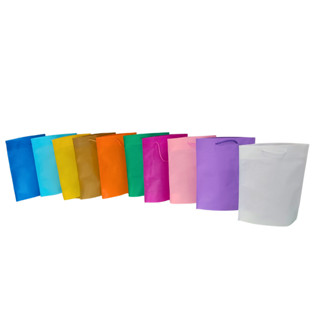 Sacola TNT Reforçado Alça Cordão c/10 Unidades 26x22 (Diversas Cores) em Oferta na Shopee