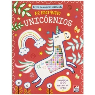 Livro de Colorir Brilhante: Os Incríveis Unicórnios em Oferta na Shopee