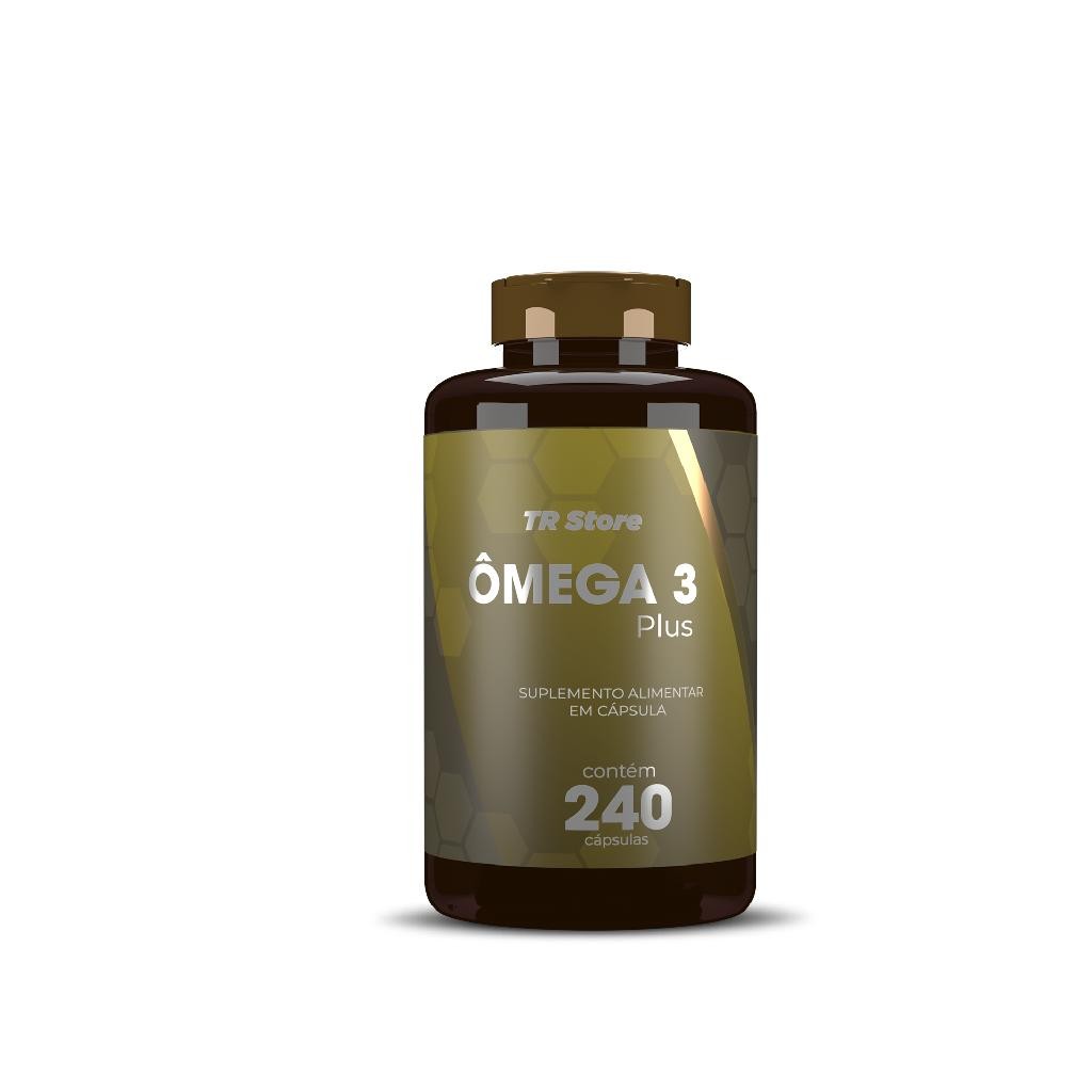Omega 3 HF Suplementos 240 Caps Óleo de Peixe Puro EPA DHA Concentrado Coração e Saúde Vida