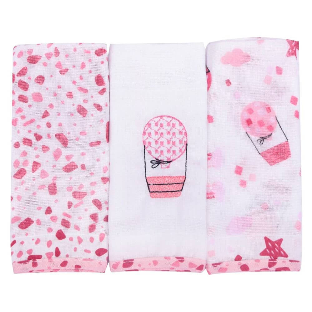 Kit Pano De Boca Bebê Minasrey Loupiot Capadócia - 03 Peças