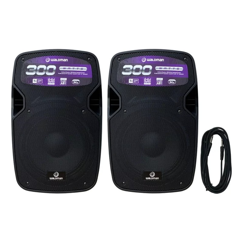 KIT CAIXAS ATIVA / PASSIVA 10' FK-300X + SUPORTE TRIPÉ + CABO 6 METROS