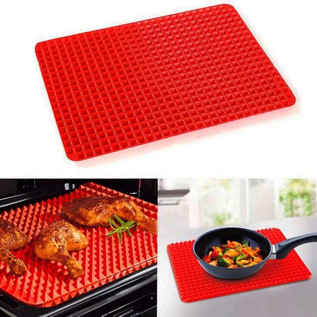 Tapete Culinário antiaderrapante De Silicone Tapete para forno Churrasco Microondas 41cm x 29cm