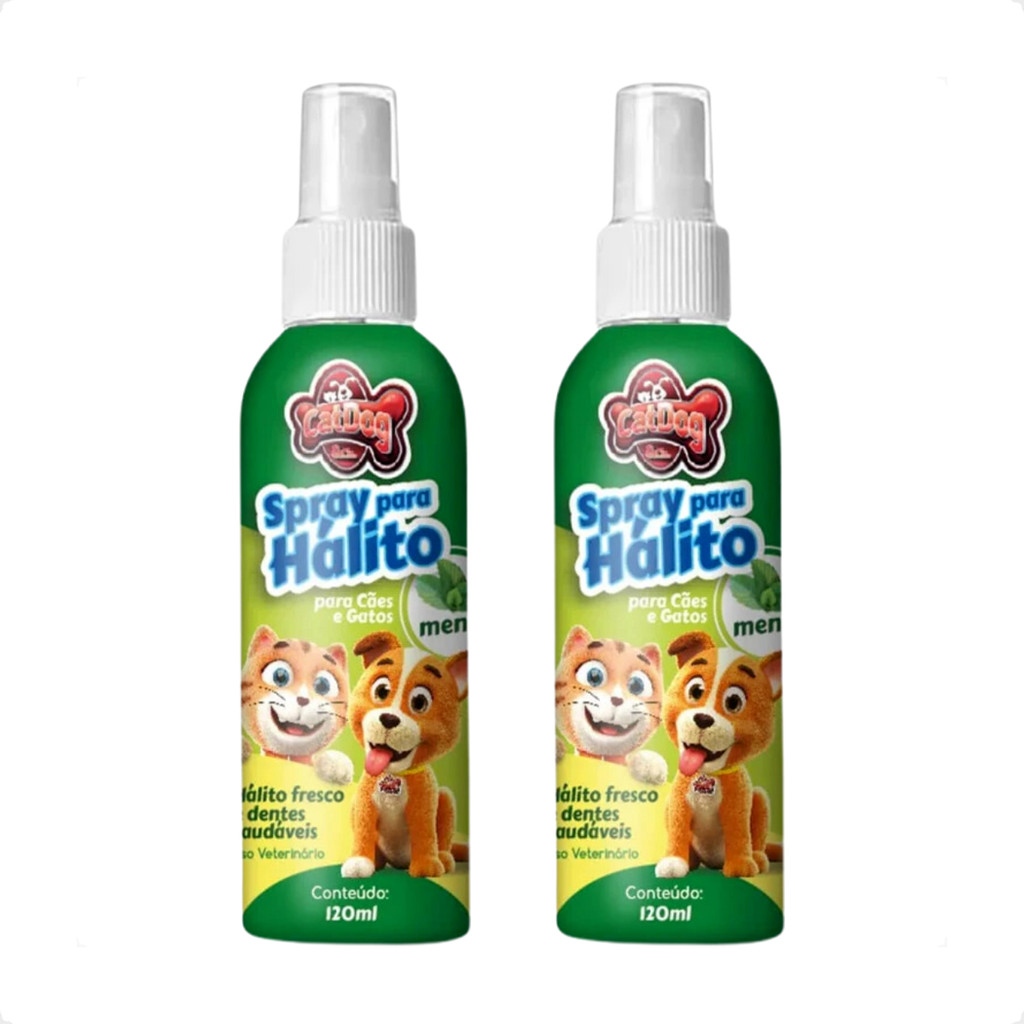 Kit 2 Spray para Hálito Menta CatDog & Cia - 120ml
