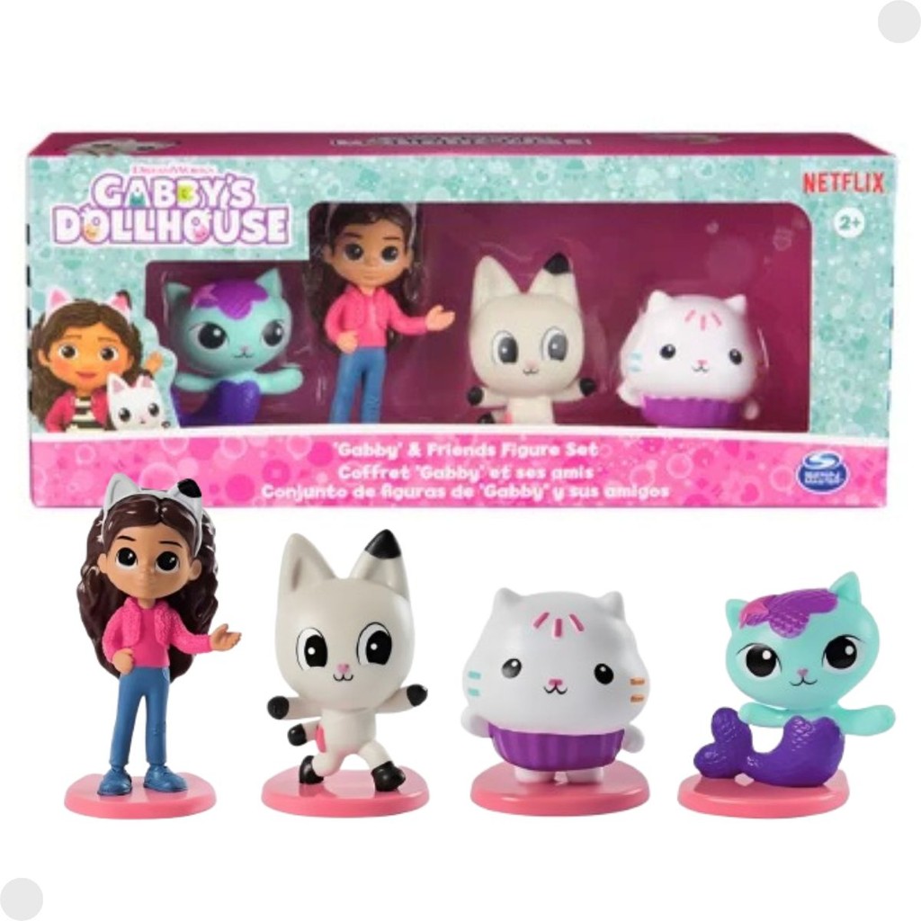 Pack 4 Figuras Gabbys Dollhouse 03969 - Sunny Brinquedos - Mom & Baby