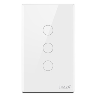 Ekaza Interruptor Inteligente Wifi vidro 2.5d 1,2,3,4 botão Touch Alexa Google home em Oferta na Shopee