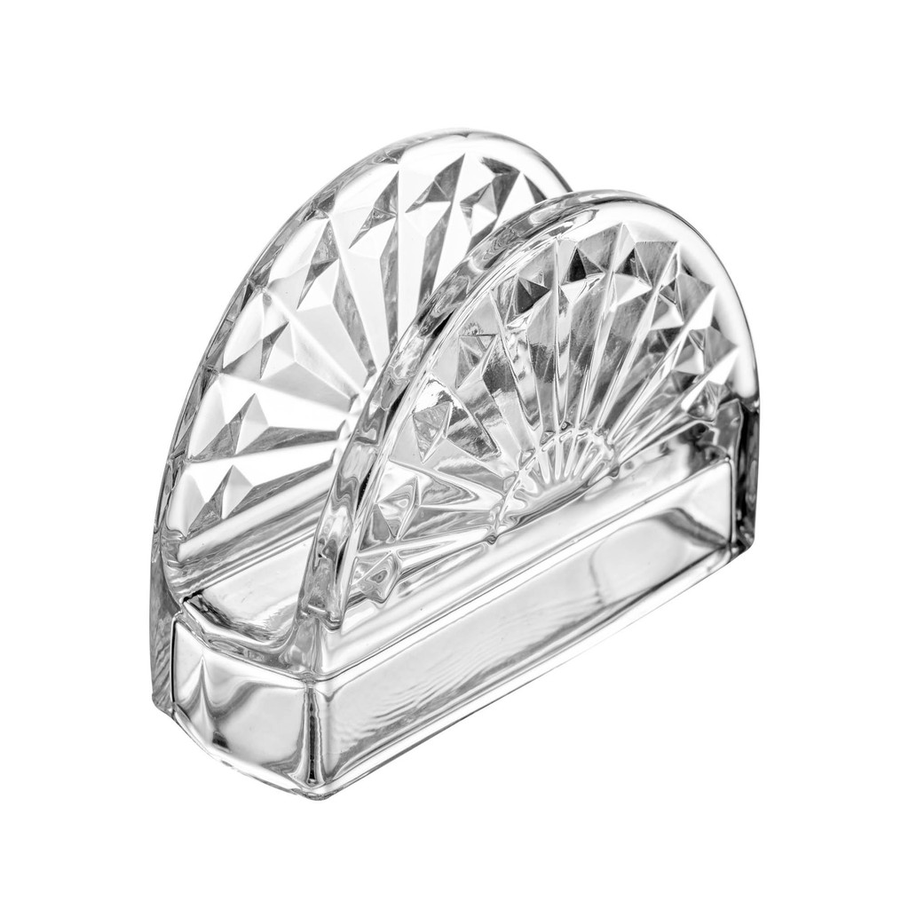 Porta Guardanapos Lyor Sun de Cristal 13cm x 4,5cm x 9cm - Home & Living