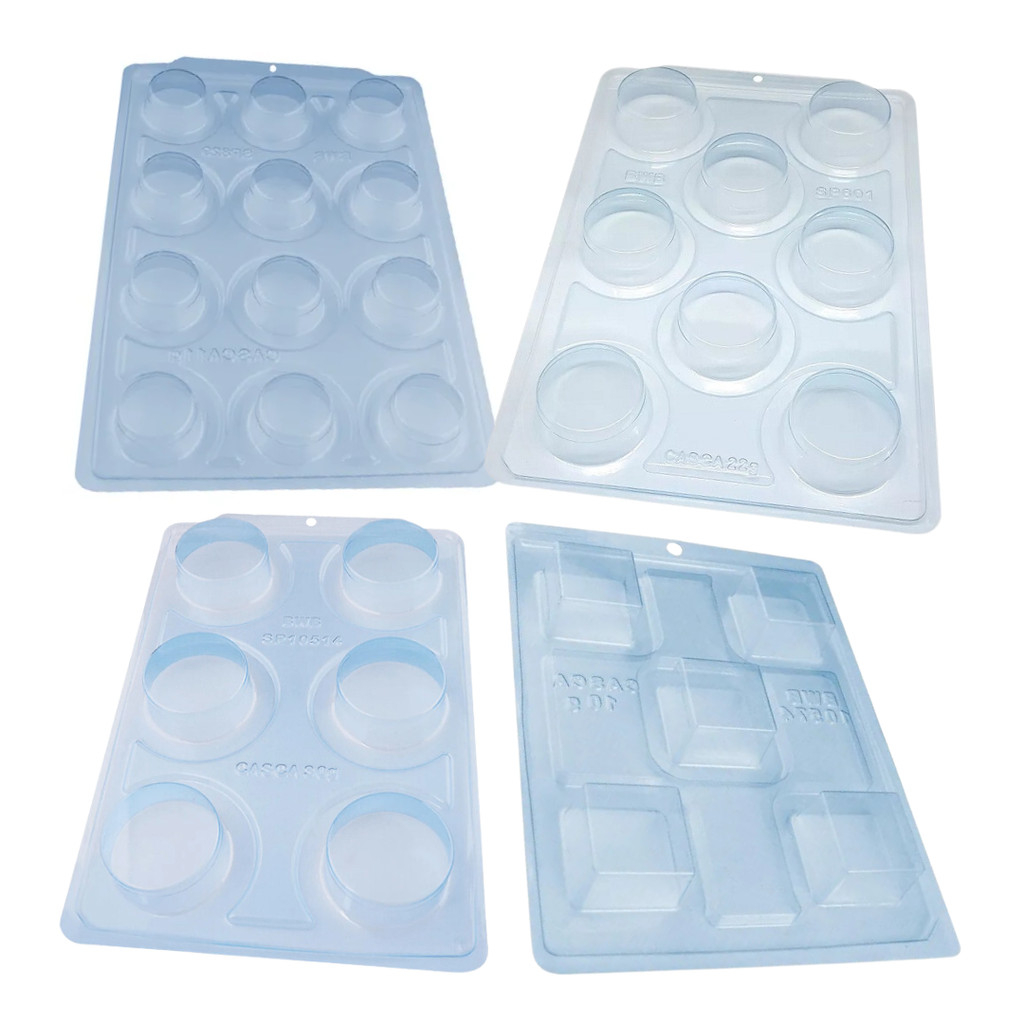 Forma Para Chocolate Pão De Mel Vários Modelos BWB Com 3 Partes Acetato E Silicone em Oferta na Shopee
