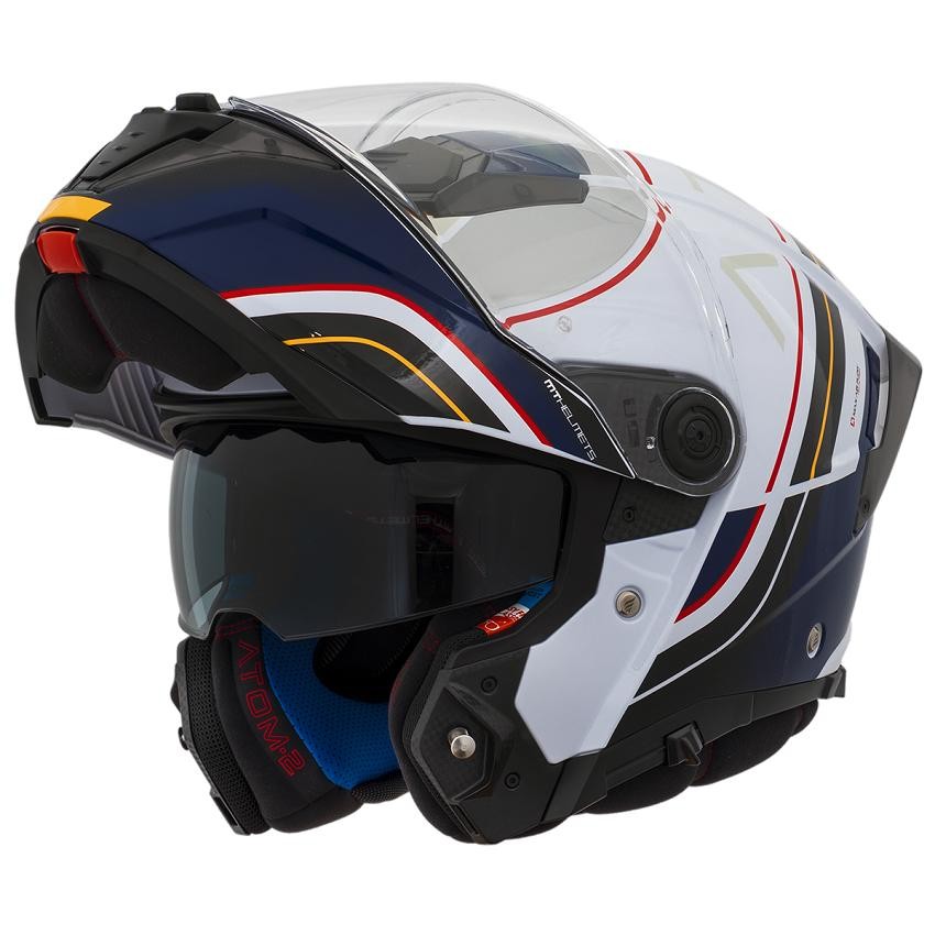 Capacete Articulado MT Atom 2 Robocop Escamoteavel Xenom