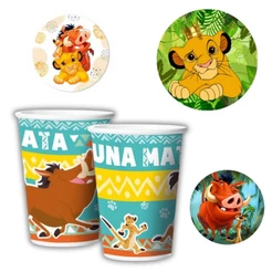8~40 COPO PAPEL FESTA O REI LEAO 180ML REGINA (CHOCO)