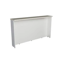 Bancada Ilha Cozinha PH 3069 Évora 200cm Branco/Cinza Argila - Herval