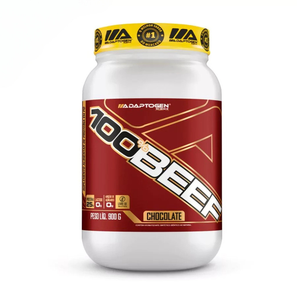 Proteína 100% Beef Pote 900g Adaptogen Chocolate - Health