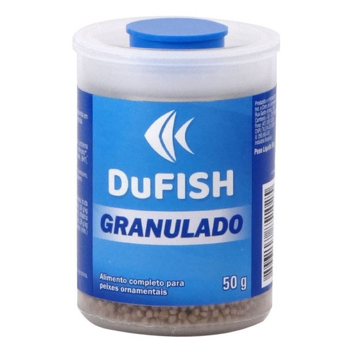 Kit Ração 5 Dufish Granulado P/ Peixes Ornamentais 50g