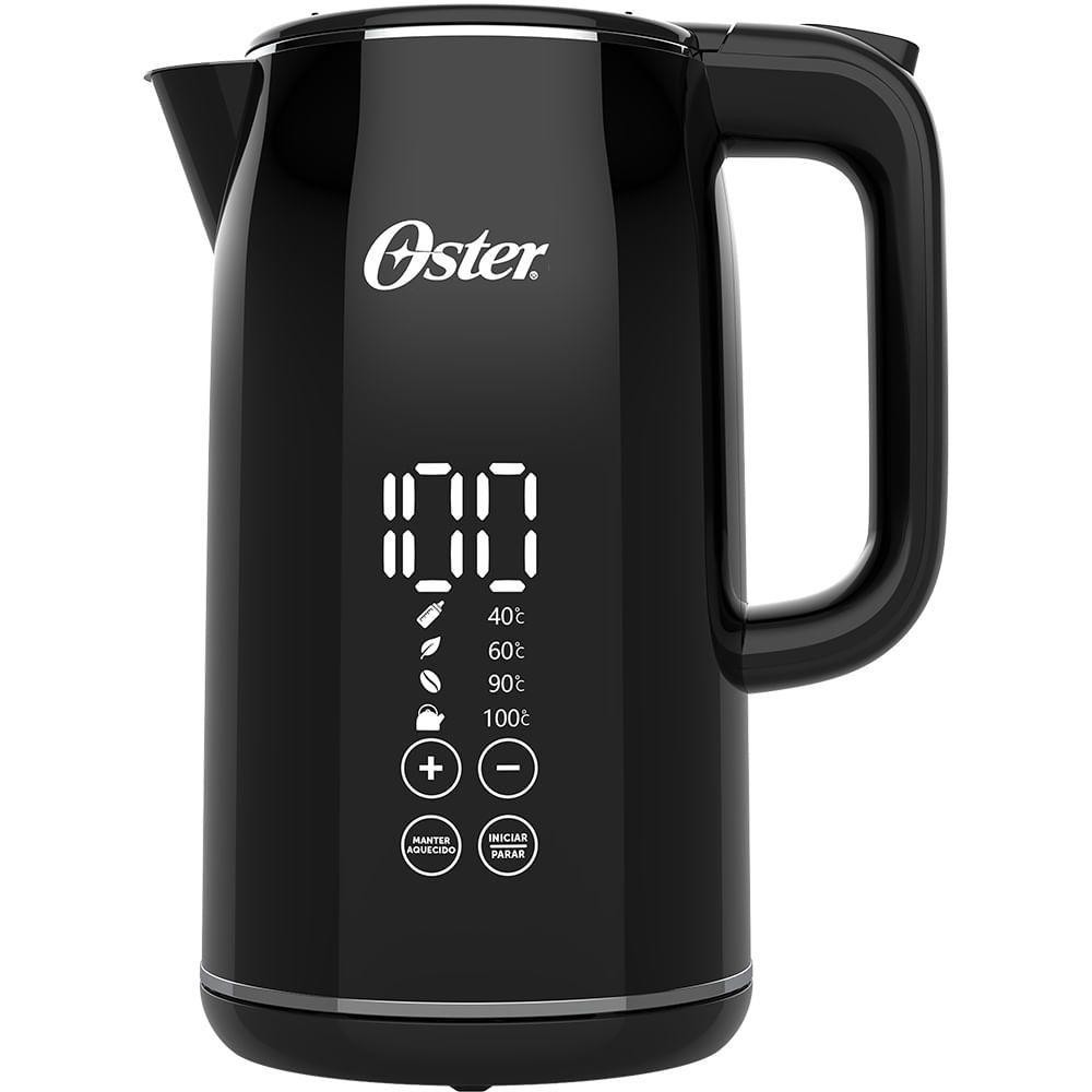 Chaleira Digital Oster Black 1,7L Com Controle De Temperatura 110V em Oferta na Shopee