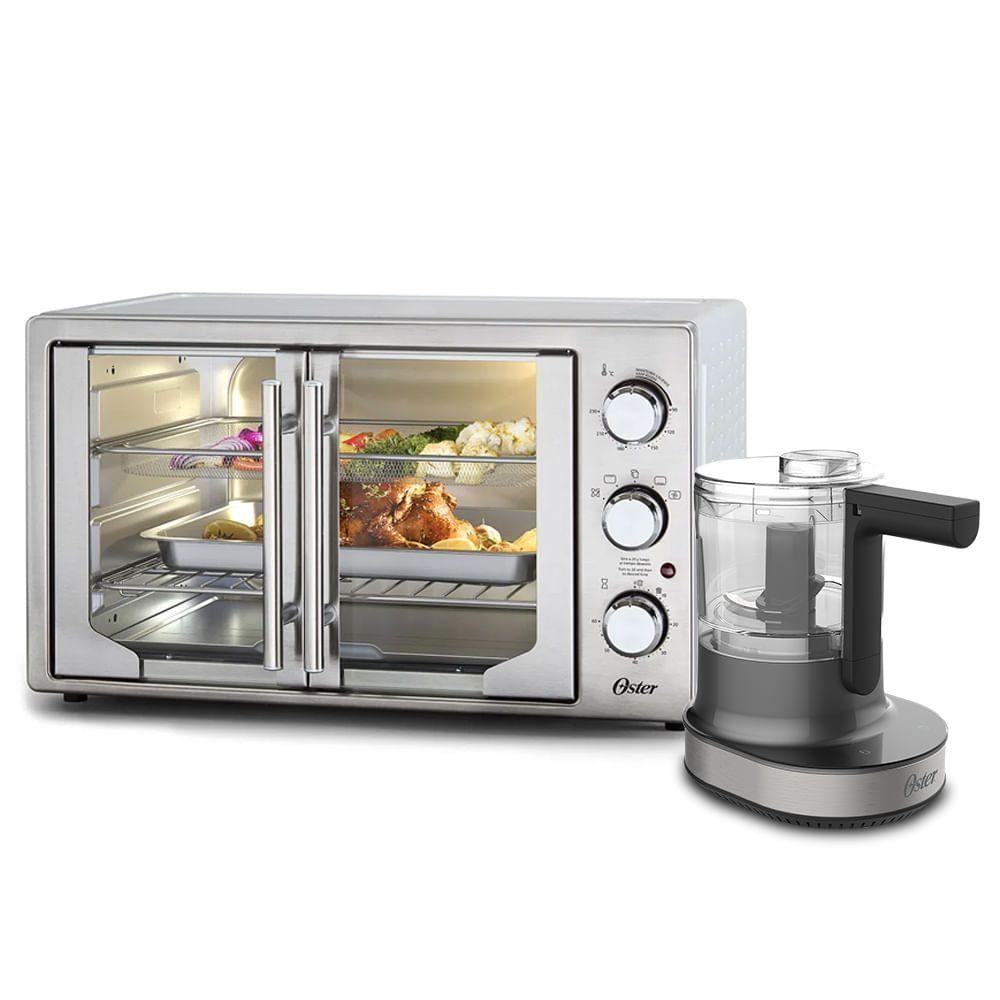 Kit Forno e Fryer French Door E Processador Oster Up & Down 220V em Oferta na Shopee