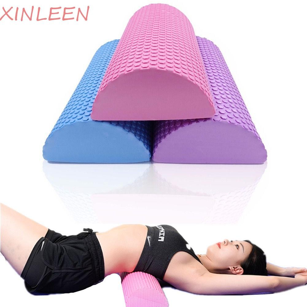 XINLEEN Meio Redondo Bloco De Yoga Exercício EVA Fisioterapia Pilates Fitness Ginásio Espuma Rolo Almofada Equilíbrio