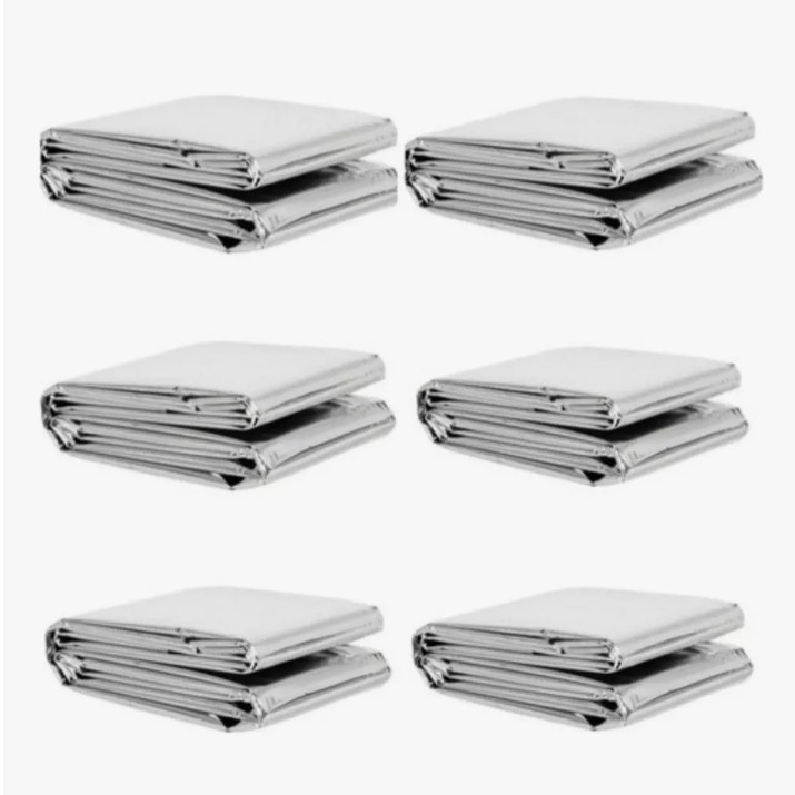 kit 6 cobertor manta térmica aluminizado isolante ...