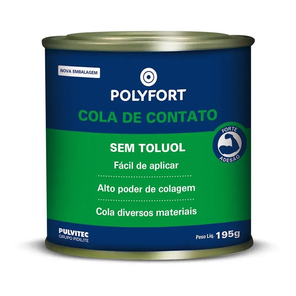 Cola de Contato Sem Toluol 195g Para Couro Mdf Sapateiro (TA014) - Pulvitec