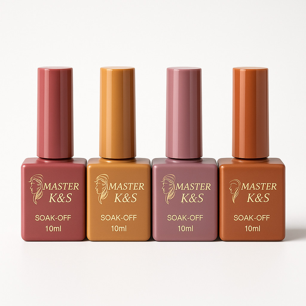 Kit 4 Esmaltes em Gel K&S Fundo Realista 10ml Profissional Nail Designer Manicure em Oferta na Shopee