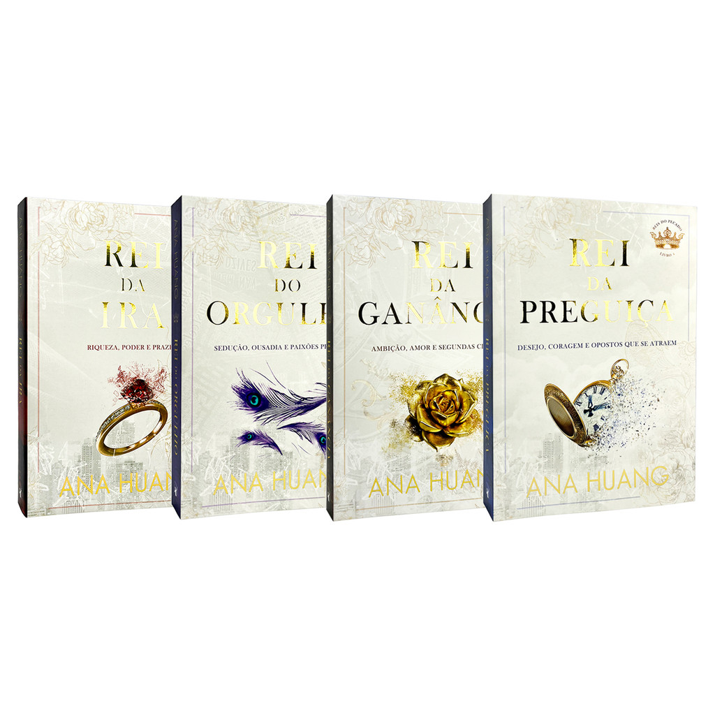 Reis do Pecado-Rei Da Ira+Rei Do Orgulho-Rei Da Ganância+Rei Da Preguiça-Vol.1 ao 4 - Livros Físicos