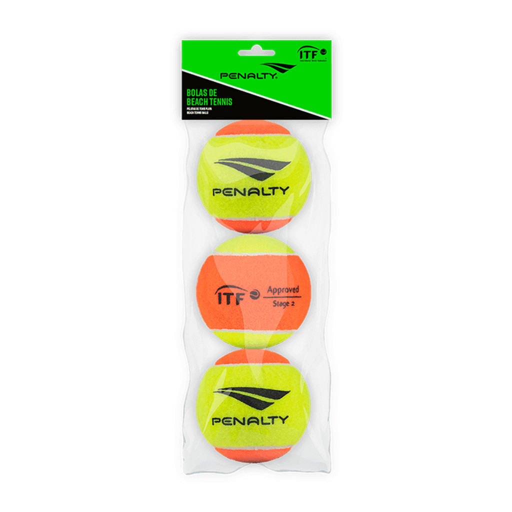 Bola Beach Tennis Pack 3 Bolinhas Penalty Original