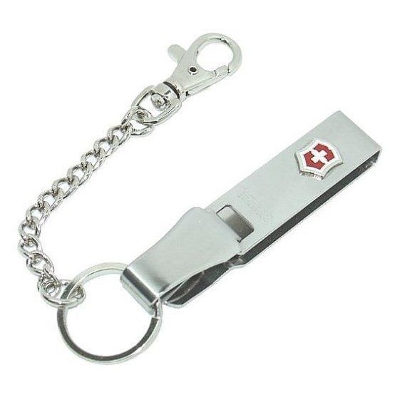 Chaveiro Multiclip com mosquetão argola e corrente Victorinox 4.1859