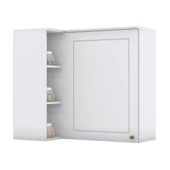 Armário Aéreo Canto Reto 1 Porta Nova York Branco Hp – Henn