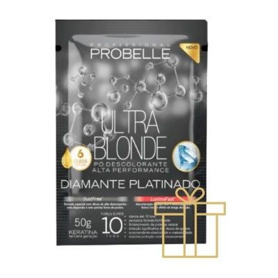 PÓ DESCOLORANTE 50G diamante platinado PROBELLE em Oferta na Shopee