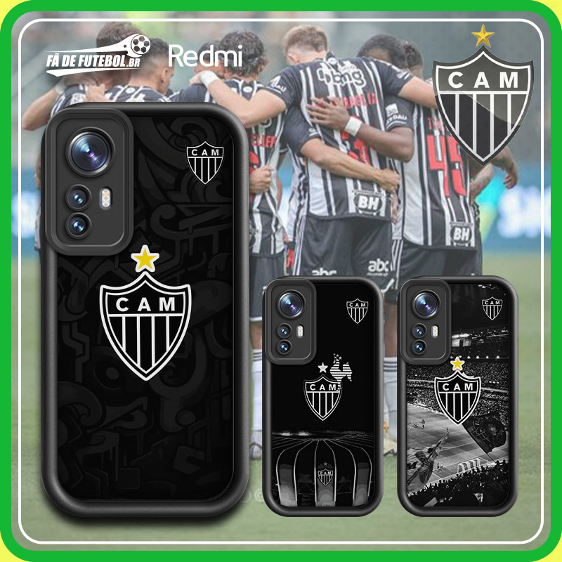 Atlético Mineiro tribunal Emblema de futebol Capa Para celular Poco X 3 6 Redmi Note9 14 12 13 jt2
