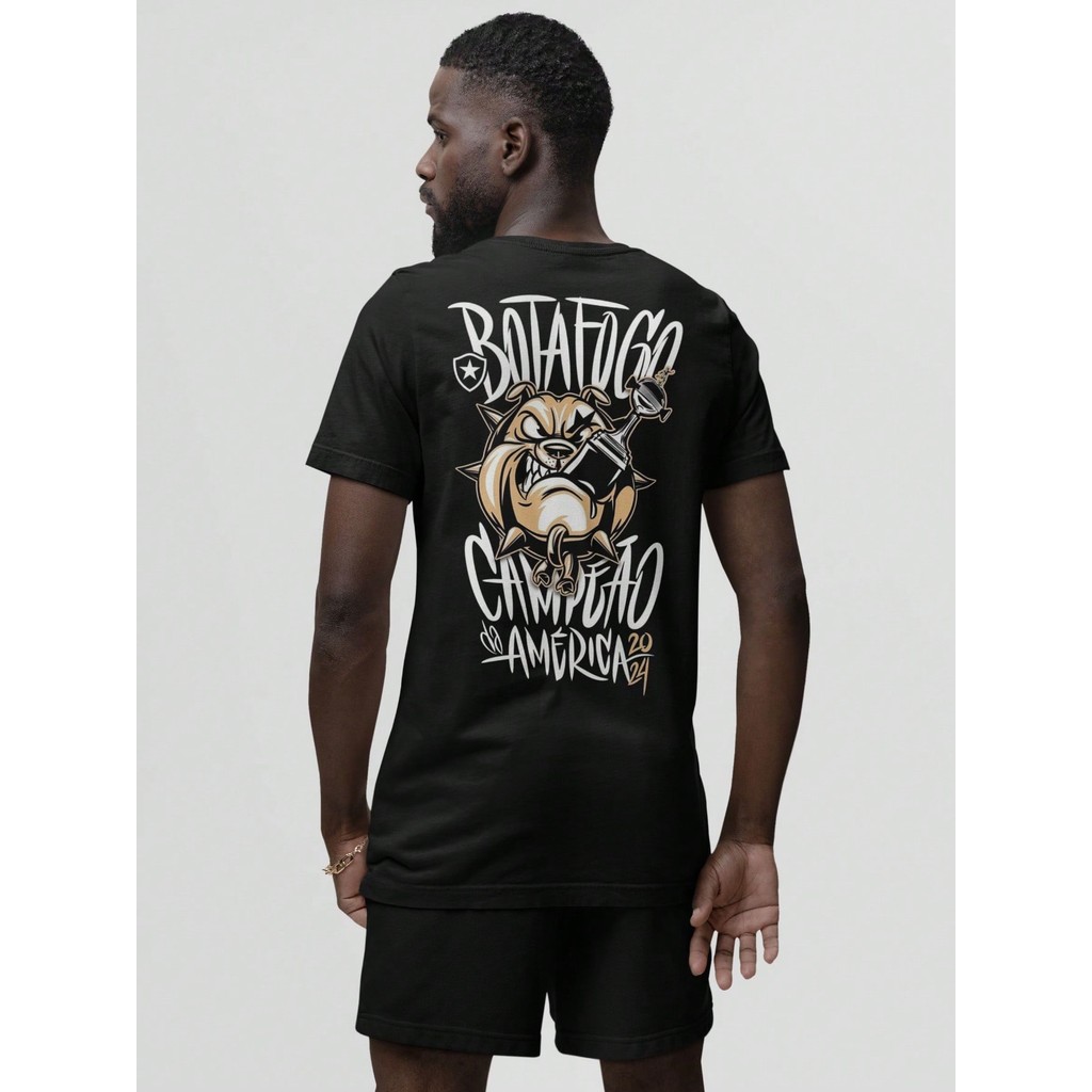 Camiseta De Algodão Time De Futebol Carioca Fogão