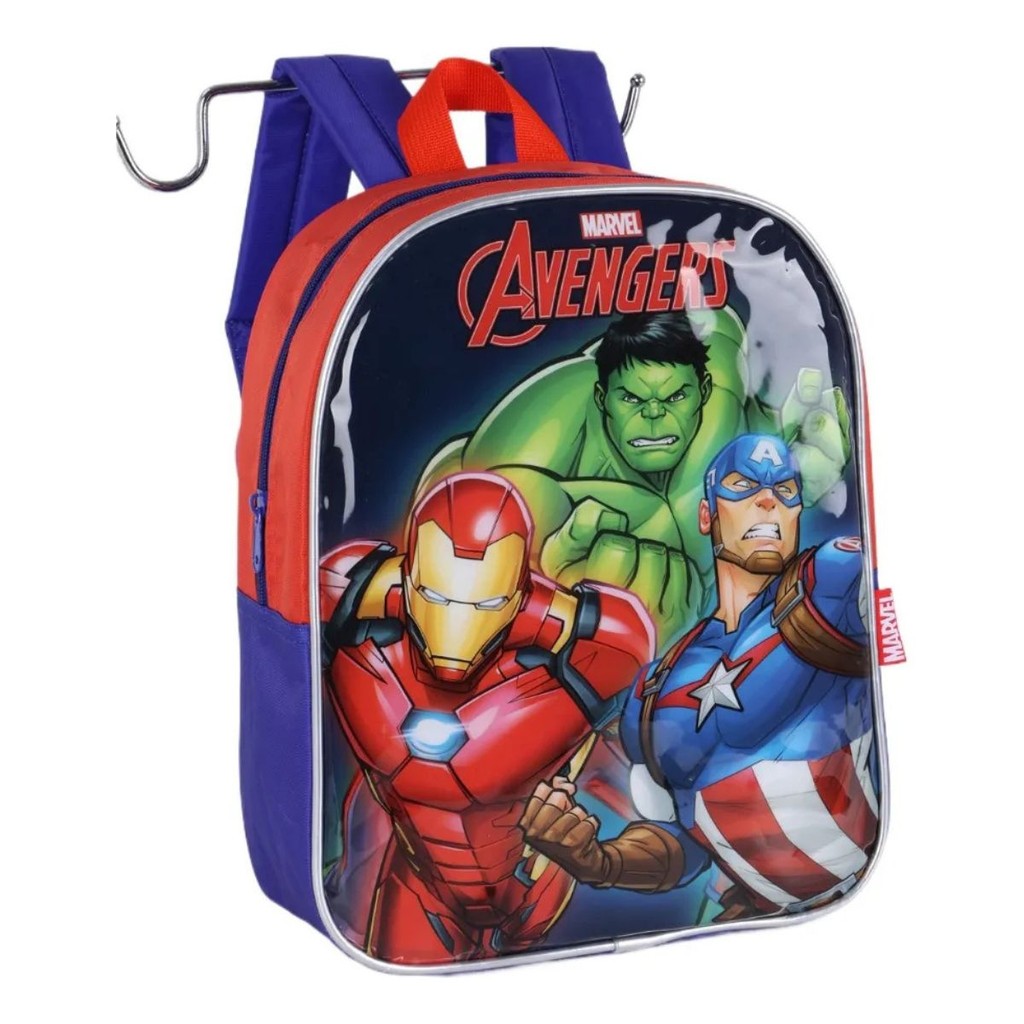 Mochila Costas Avengers Infantil Creche Escolar Vingadores Luxcel