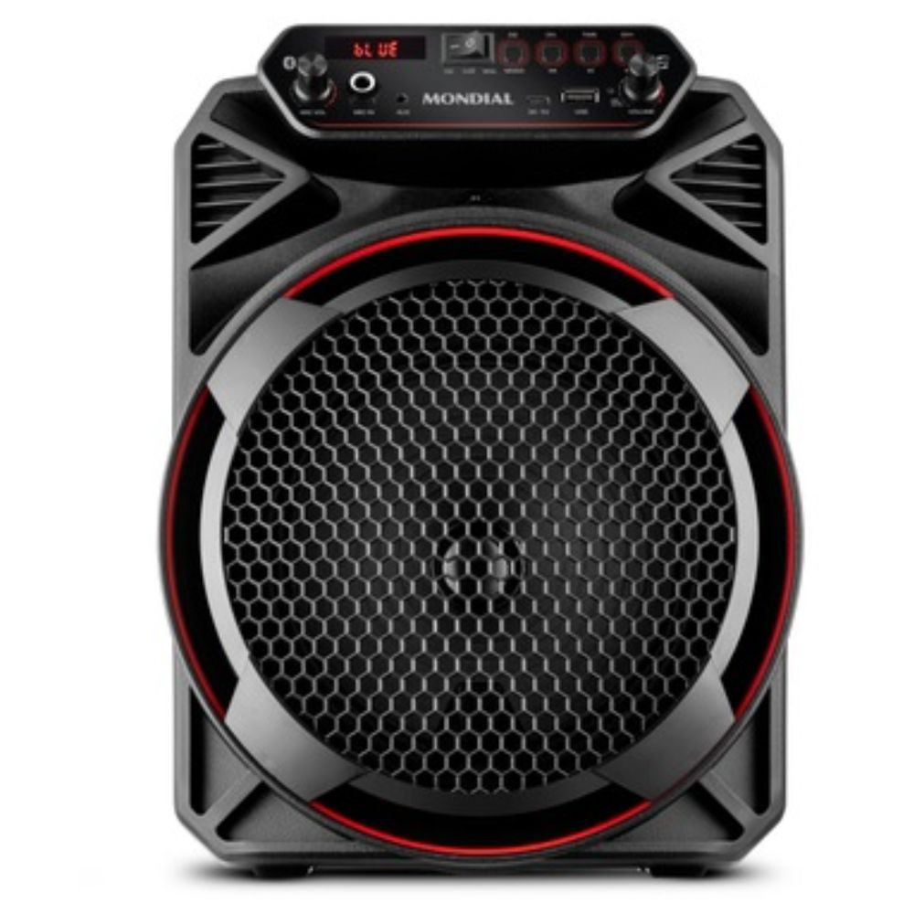Caixa Amplificada Mondial CM-150 com Bluetooth, USB, Rádio FM e Função TWS - 150W
