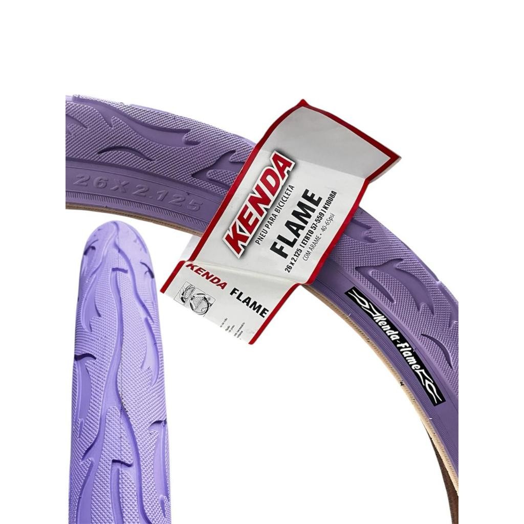 Pneu Kenda Flame Roxo Aro 26 X2.125 Original Grau Fogo (UNIDADE). em Oferta na Shopee
