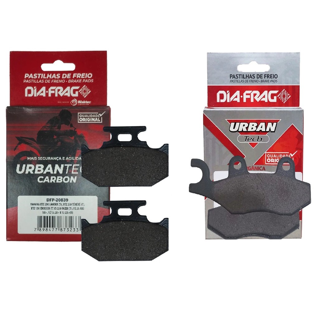 KIT PASTILHAS DIANTEIRA + TRASEIRA YAMAHA LANDER XTZ 250 2007 2008 2009 2010 2011 2012 2013 2014 2015