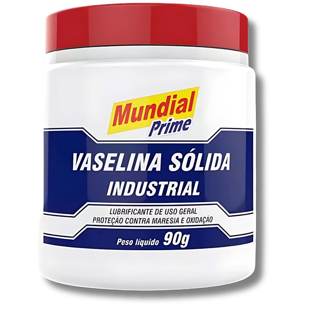 Vaselina sólida Industrial Mundial Prime 90g Lubrifica e protege