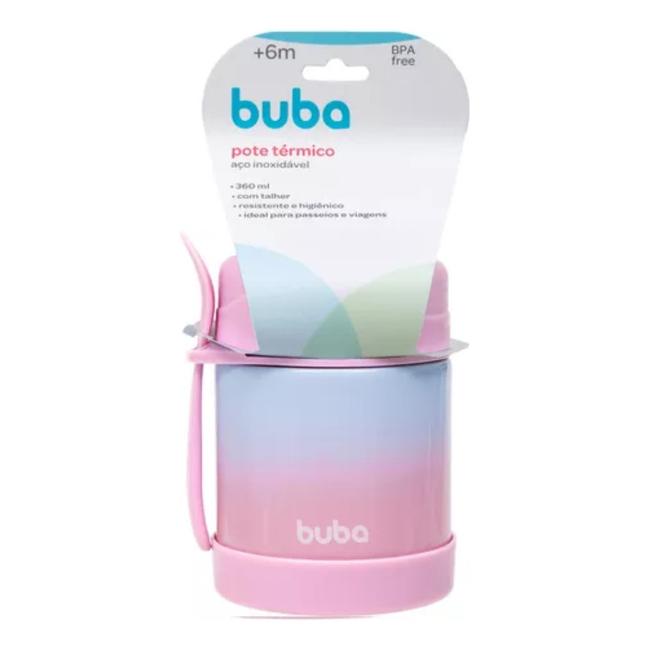Pote Térmico E Talher Lancheira 320ml Introdução Alimentar