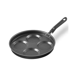 Frigideira 4 Ovos Antiaderente Pro-Flon 1,3 L Ebony na cor Preta Brinox - 7190/375