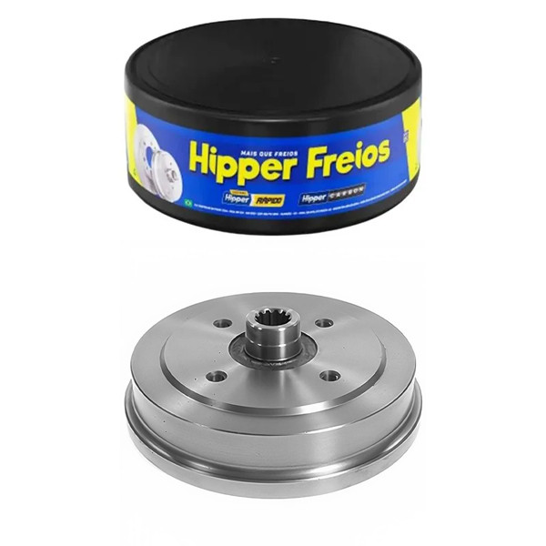 Tambor de Freio Traseiro FUSCA 68 a 97 C/CUBO Hipper Freios em Oferta na Shopee