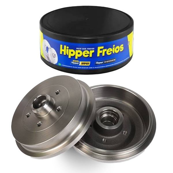Par Tambor Freio Traseiro Gol G2 G3 G4 G5 HF08 Hipper Freios em Oferta na Shopee
