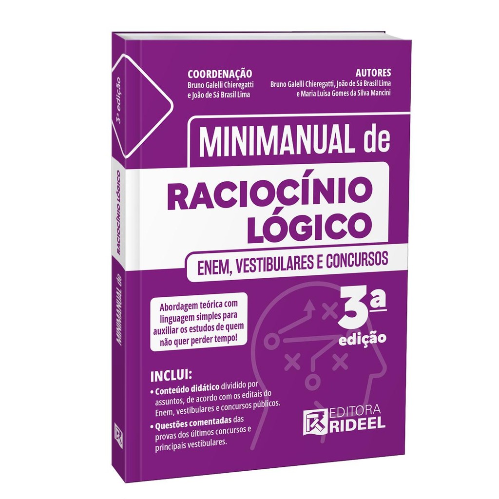 Imagem Minimanual de Raciocínio Lógico - Enem, vestibulares e concursos