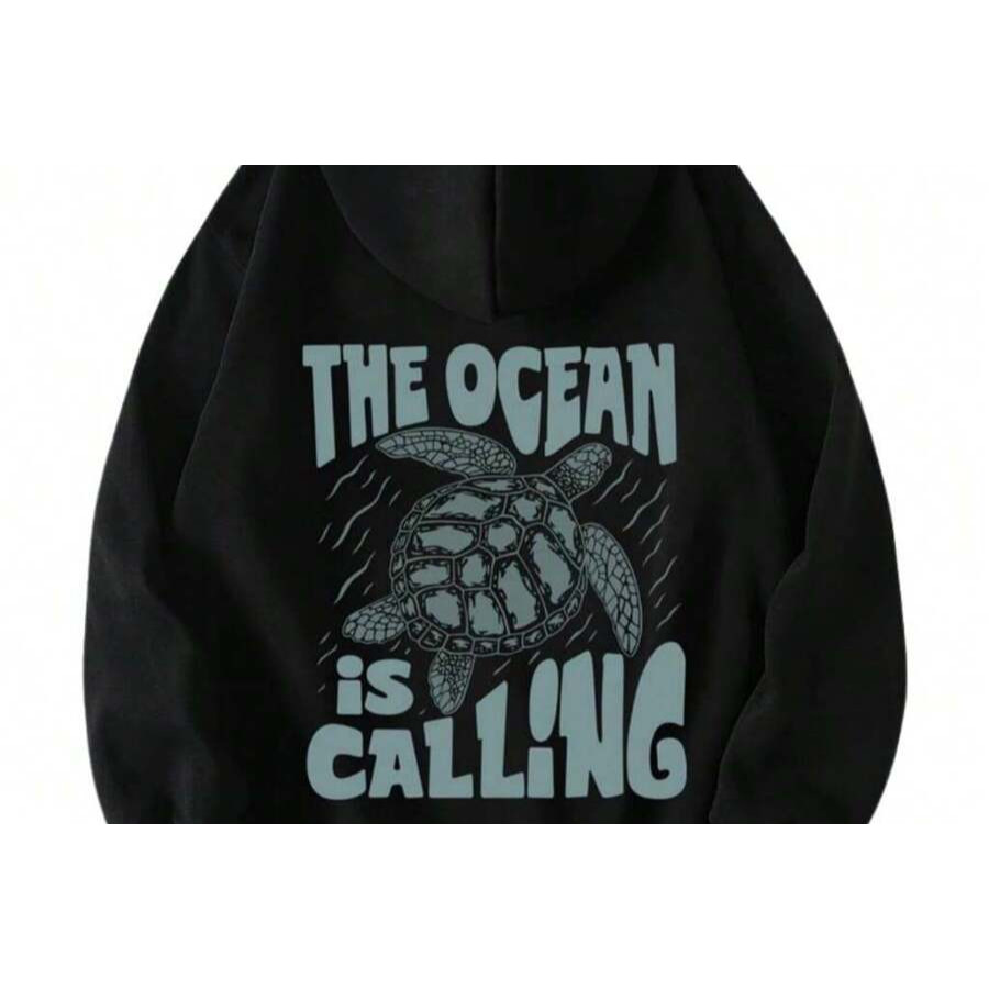 Moletom Canguru Blusa De Frio Estampado Agasalho Flanelado Ocean Is Calling Lançamento 2025 Envio Imediato