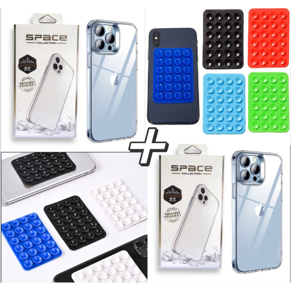 Capa Protetora Transparente Anti-impacto Para IPhone 11 12 13 14 15 16 + Suporte Dupla Telefone De Silicone Hot Sale