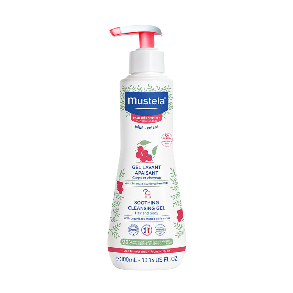 Mustela Gel Lavante Calmante para Pele Muito Sensível 300ml - Mom & Baby