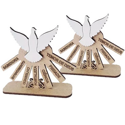 Lembrança Batizado, Comunhão, Crisma, Igreja 7 Dons Divino Espirito Santo, Religião, Mdf