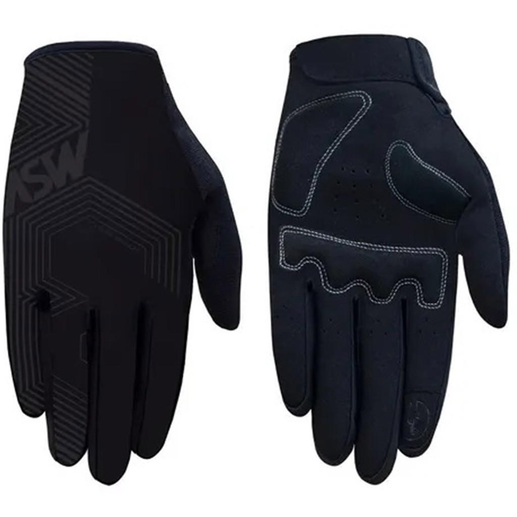 Luva Ciclismo Bike Asw Flex Polygon Feminina Preta