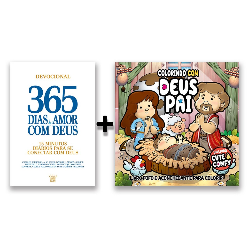 Combo 365 Dias - Kit Livro Devocional + Livro de Colorir