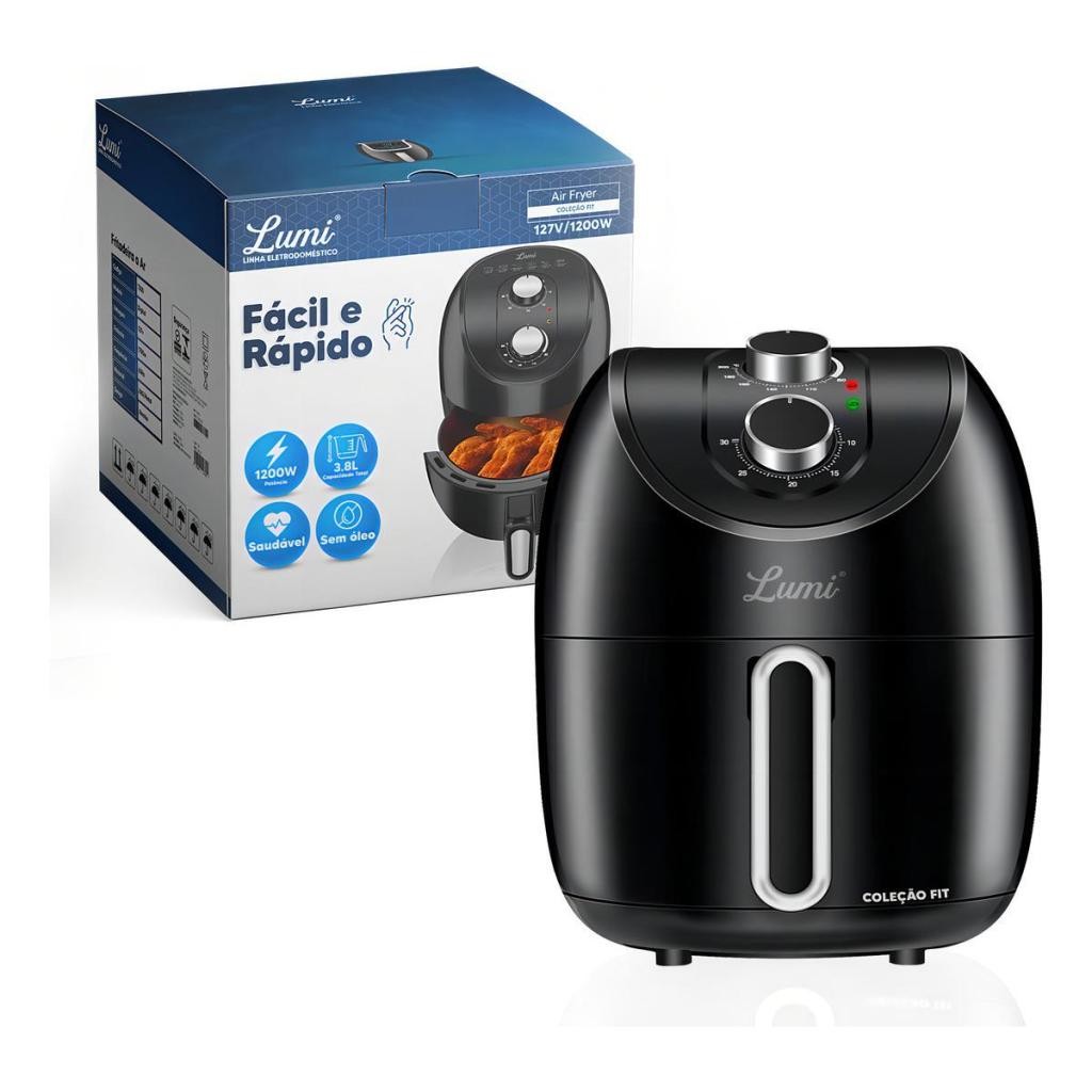 Fritadeira AIR FRYER 3,8L 1200W Sem oleo Cozinha Frita  REF:7004