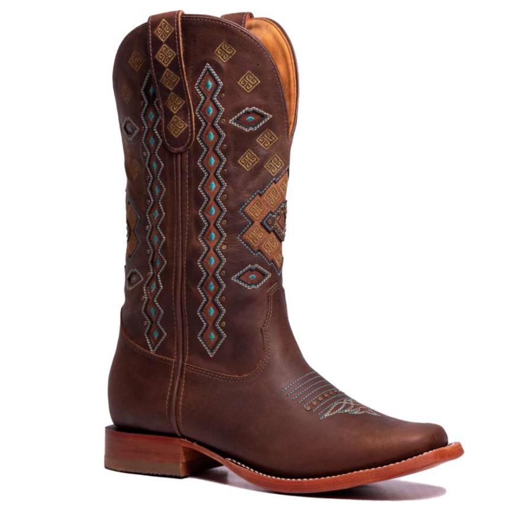 Bota Texana Feminina Goyazes Dallas Tabaco 253203-CC