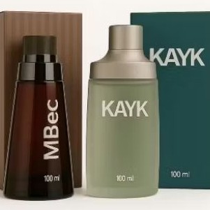 combo masculino 02 perfumes kayk e mbec 100 mls cada